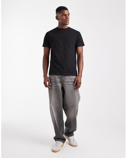 ASOS Black Essentials 2 Pack Regular Fit T-shirts for men