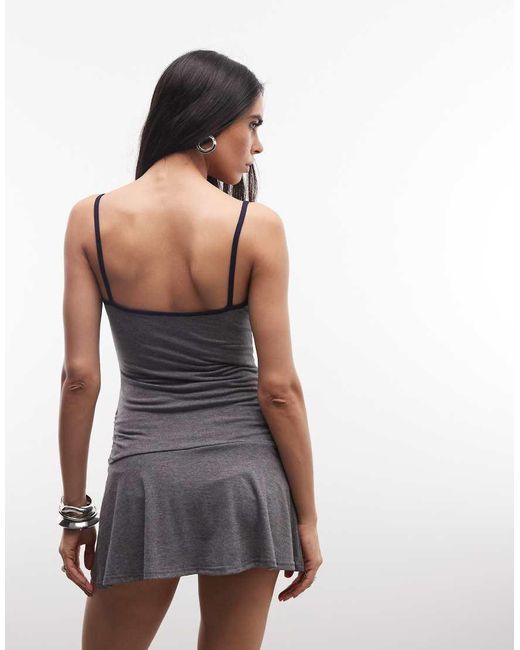 Collusion Gray Cami Skort Dress