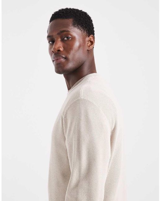 New Look Natural Jumper for men