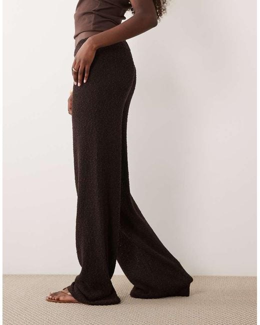 ASOS Brown Knitted Tape Trouser Co-ord