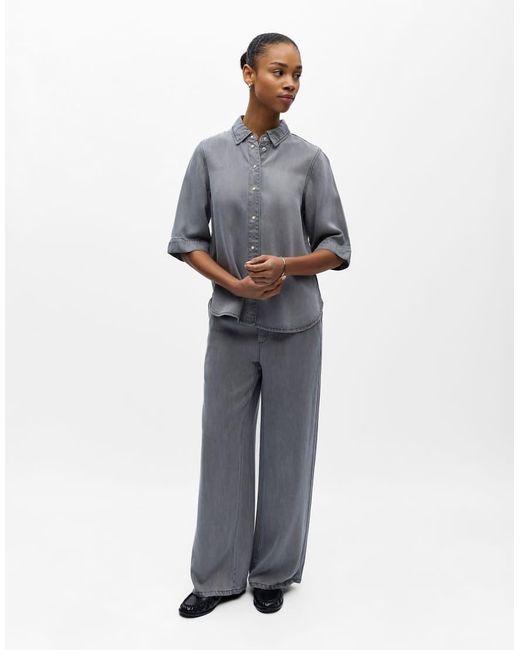 Object Gray Denim Shirt