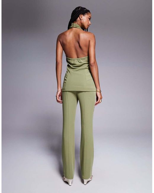 ASOS Elegante Flare-Broek in het Green