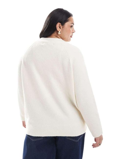 Cardigan Squadrato di Vero Moda in White