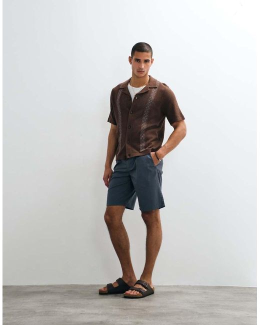 Only & Sons Losse Geplooide Cargoshort in het Gray voor heren