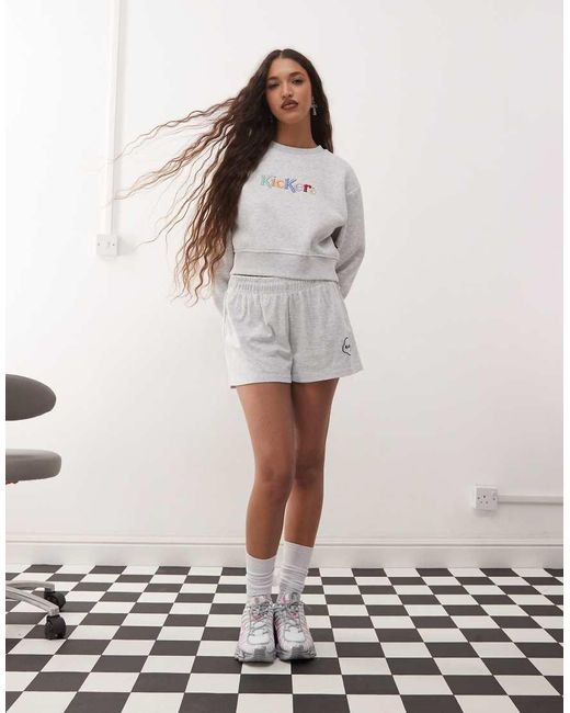 Kickers White Knit Shorts