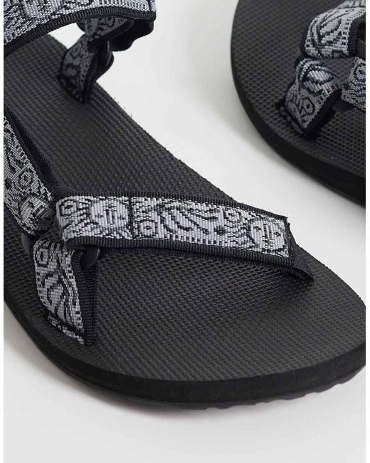 Teva Black Original Universal Sandals for men