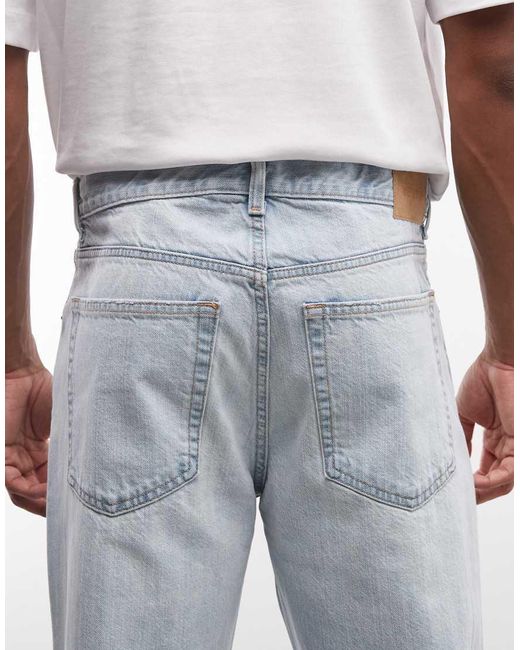 Weekday Blue Mercury Relaxed Bootcut Flare Jeans for men