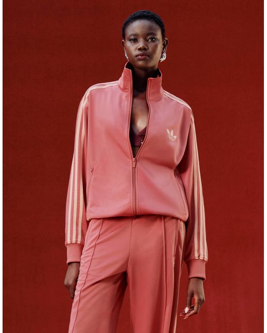 Adidas Originals Red X asos – firebird – locker geschnittenes trainingsoberteil