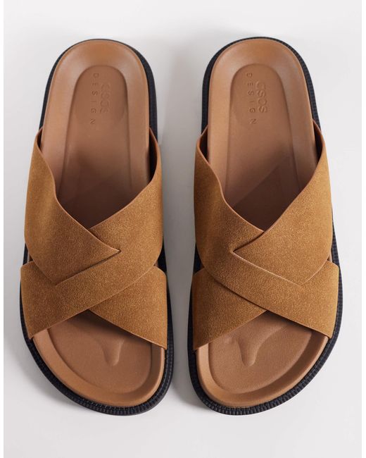 ASOS – sandalen in Brown für Herren