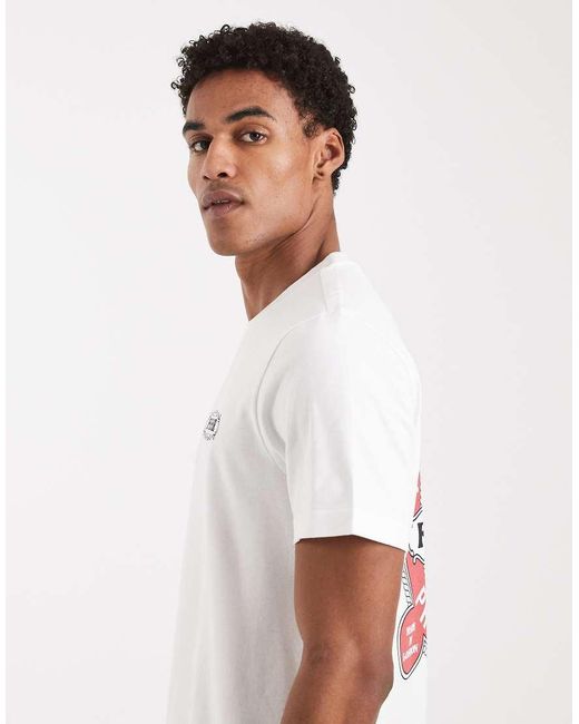 Farah White Hawthorne Graphic T-shirt for men