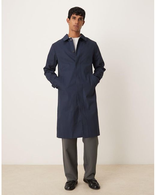 ASOS Blue Trench Coat for men