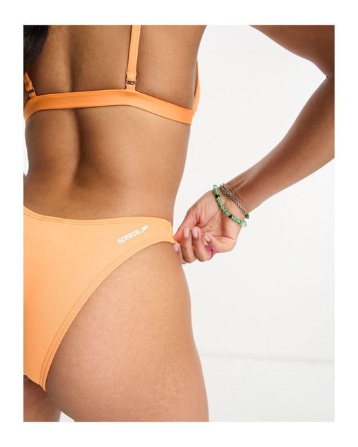 Speedo Orange – bikinihose mit hohem beinausschnitt