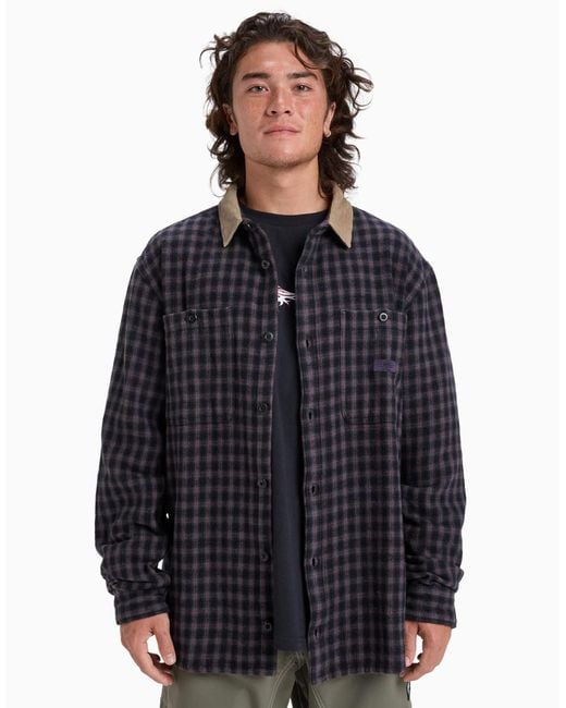 Quiksilver – mercury sandstrokes – langärmliges hemd in Blue für Herren