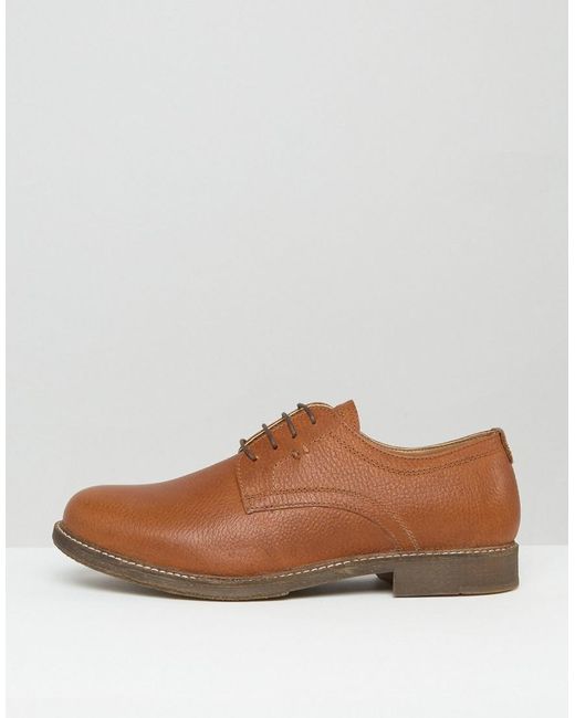 Derby Brown Milled Mens Shoes Derby Brown Milled Mens Shoes