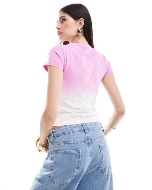 ASOS Purple – mean girls – knapp geschnittenes t-shirt