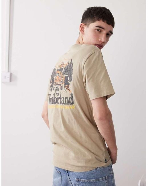 Timberland Natural Back On The Road Backprint T-shirt for men