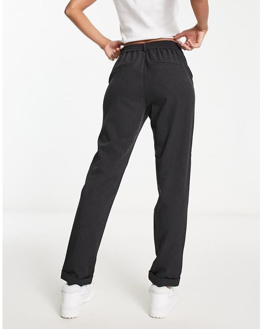 Vero Moda Black Straight Leg Trouser