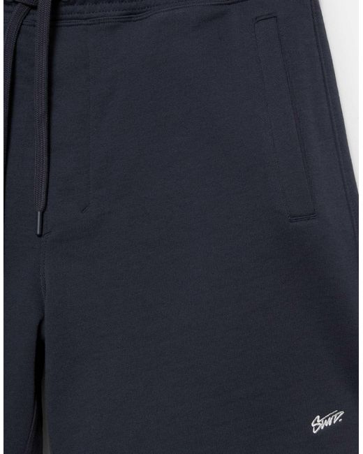 Pull&Bear – bermuda-jogginghose in Blue für Herren