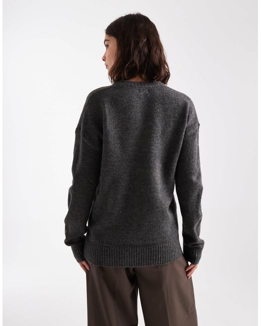 Pull ras Cotton On en coloris Black