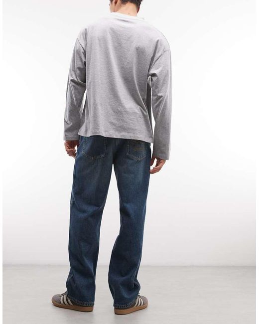 Timberland Blue Back Embroidered Tree Logo Denim Pant for men