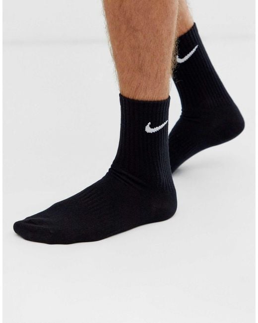 Nike Black Crew Socks 3 Pack for men