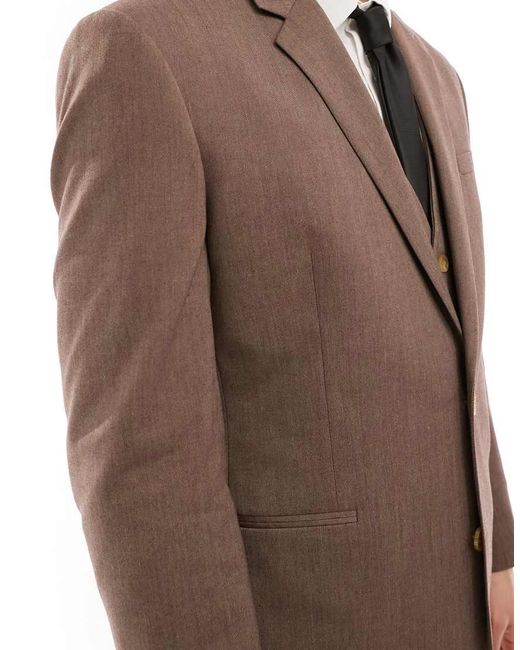 ASOS Natural Slim Suit Jacket for men