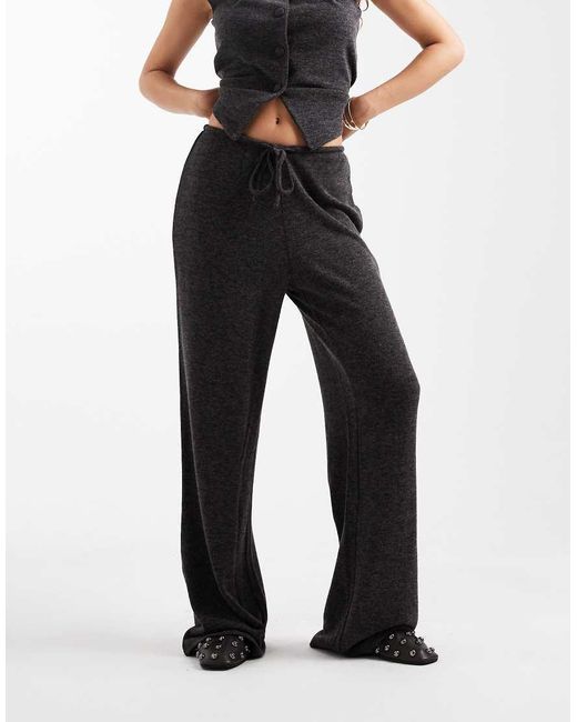 ONLY Gray Lightweight Knitted Trousers Co-ord