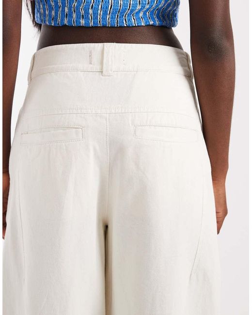 Free People White Laydown Chino