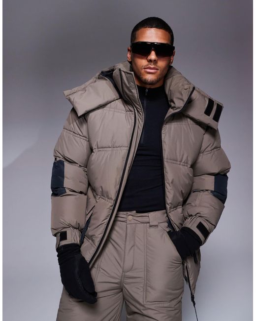 Doudoune ASOS pour homme en coloris Gris Lyst