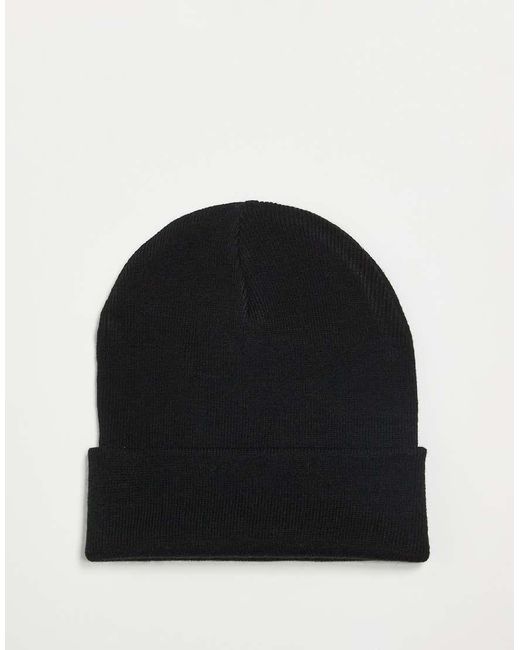 Adidas Originals Black Beanie With Trefoil