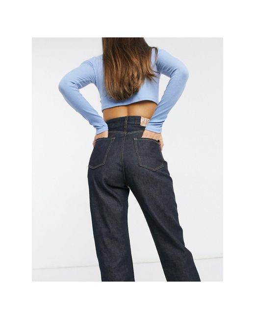 Pepe Jeans Denim X Dua Lipa High-waist wide-legged Turn-up Jeans in Blue -  Lyst
