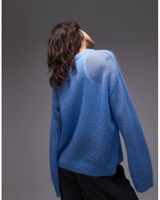ARKET Blue – transparenter strickpullover