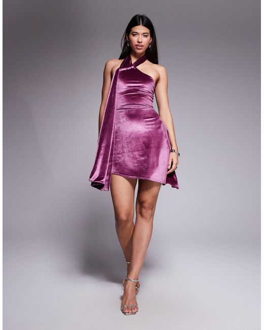 sachin and babi light blue dress Pink Halter main image 0