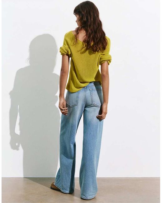 Pull&Bear Rustieke Trui in het Yellow