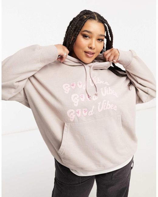 Heartbreak Plus Natural Good Vibes Hoodie