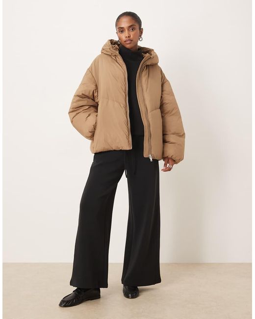 Mango Natural Puffer Jacket With Hood