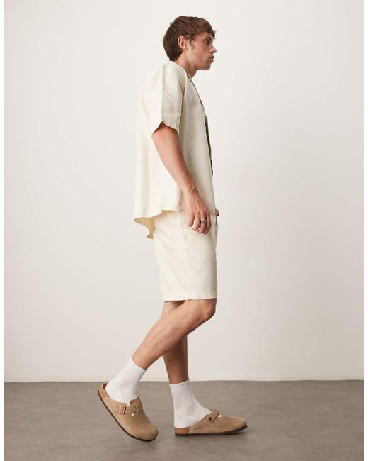 Pantaloncini di Mango in Natural da Uomo
