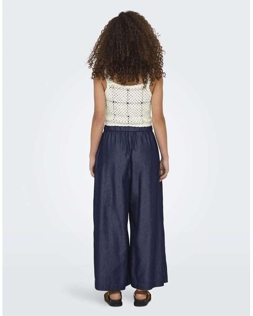 ONLY Blue Wide-fit Jeans
