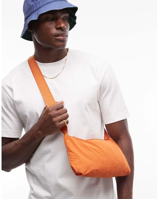 ASOS Orange Stormmaxtm Water Resistant Packaway Rain Jacket for men