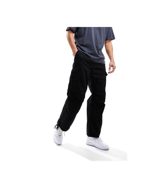 Bershka Parachute Cargo Pants in Blue for Men Lyst UK