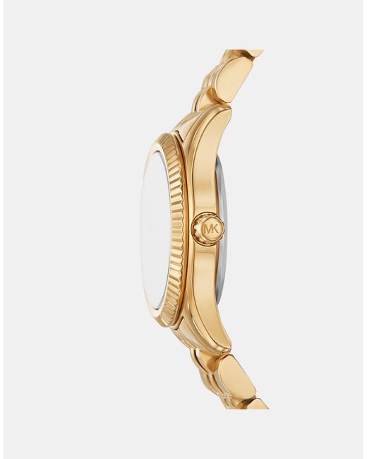 Michael Kors Metallic Lexington Three-Hand, -Tone Stainless Steel Watch