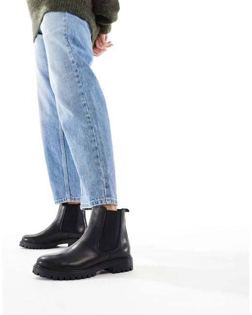 ALDO Black – adalitlan – chelsea-stiefeletten aus em leder