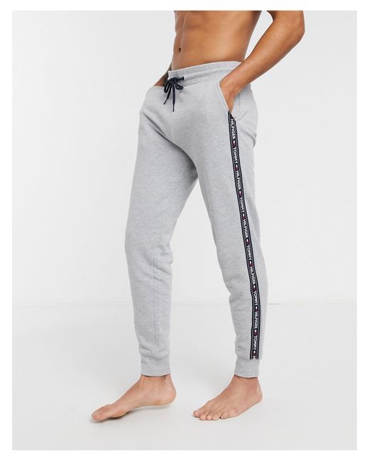 tommy hilfiger lounge tape logo jog pant