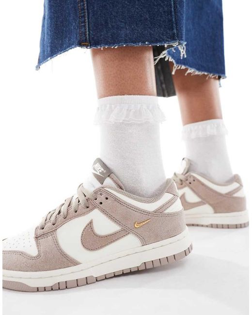 Nike White Dunk Low Trainers