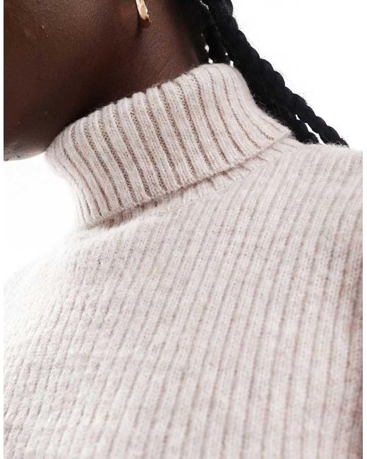 ONLY Gray Long Sleeve Rollneck Jumper