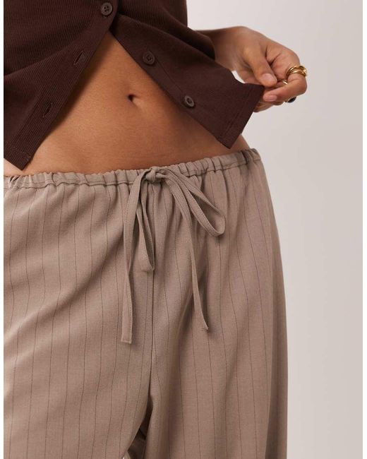 Miss Selfridge Brown Tailored Pull On Pants