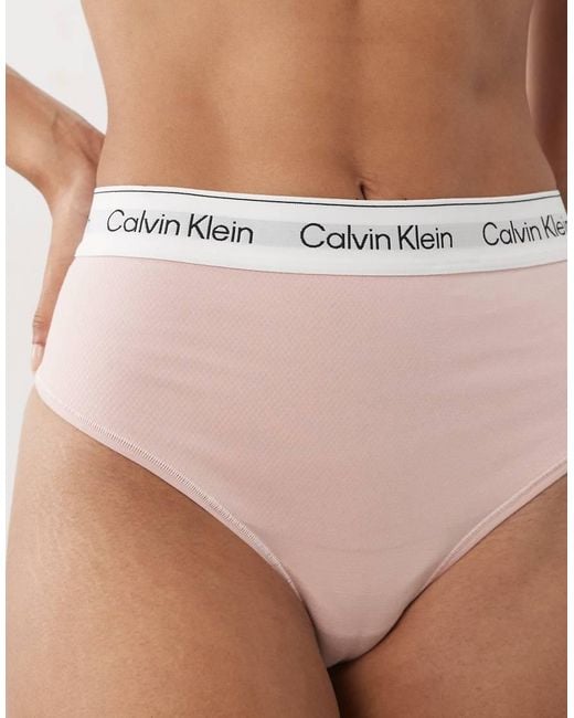 Calvin Klein Natural Shapewear Icon Cotton Modal Lingerie Thong