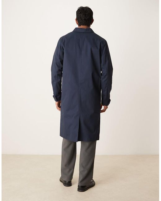 ASOS Blue Trench Coat for men