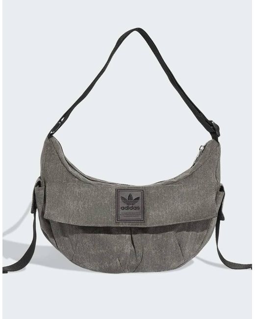 Adidas Originals Gray Washed Moon Bag