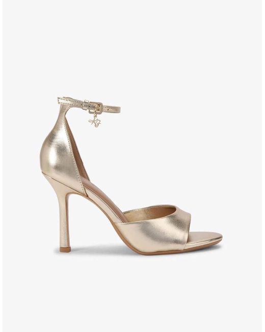 KG by Kurt Geiger White Sabrina Heeled Sandals